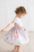 Blue Retro Unicorns S/S Pocket Twirl Dress-Mila & Rose ®