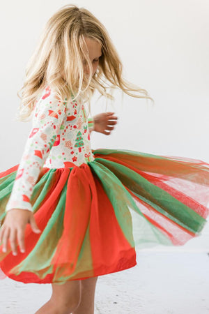 All I Want for Christmas L/S Tutu Dress-Mila & Rose ®
