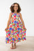 Tropical Floral Ruffle Maxi Dress-Mila & Rose ®