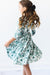 Forest Flowers 3/4 Sleeve Pocket Twirl Dress-Mila & Rose ®