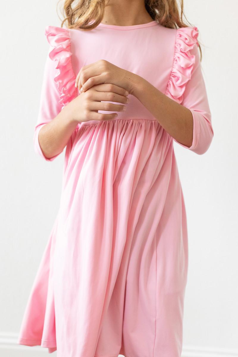 SALE Bubblegum Pink Ruffle Twirl Dress-Mila & Rose ®
