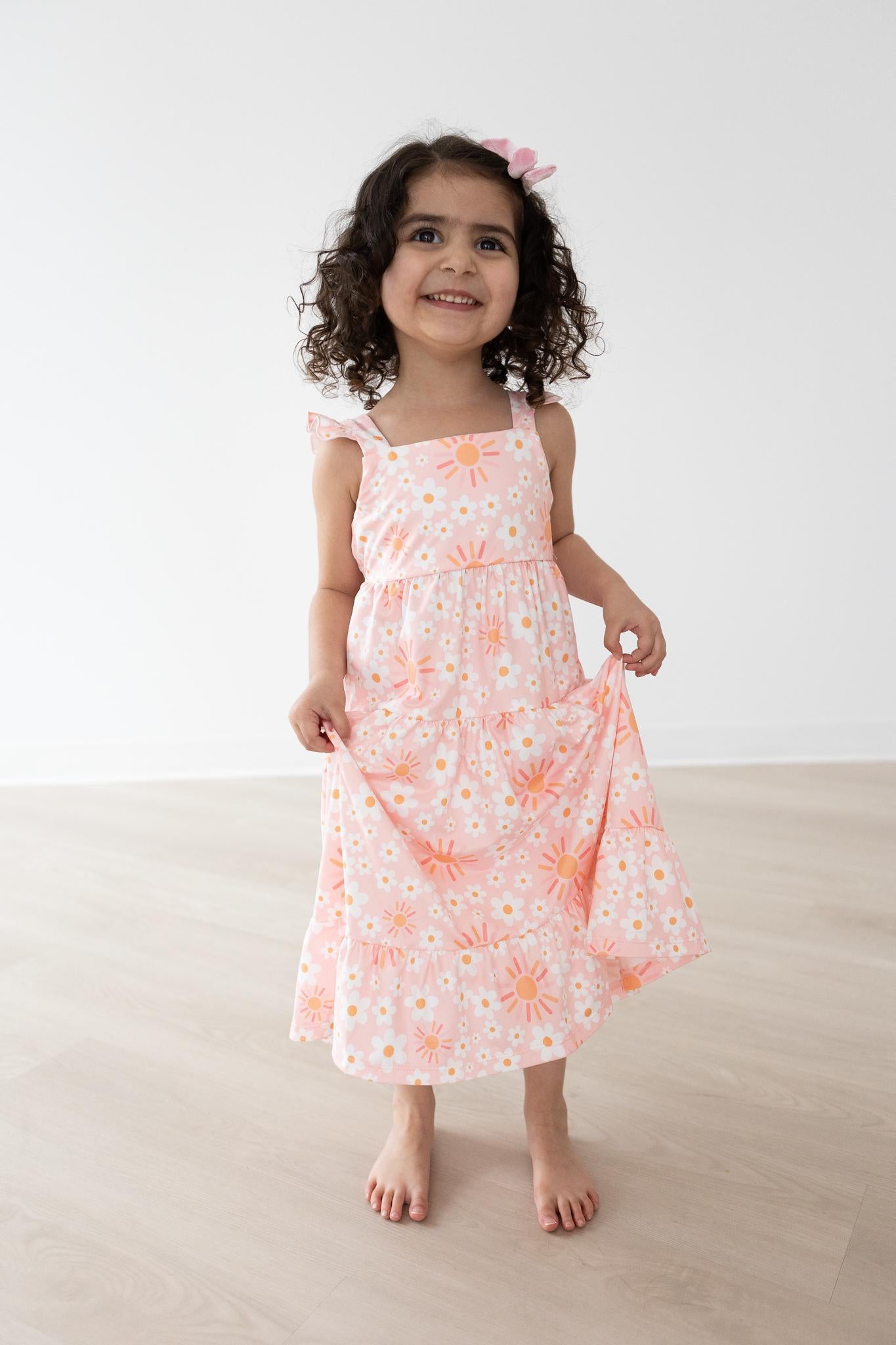 Sweet & Sunny Ruffle Maxi Dress-Mila & Rose ®