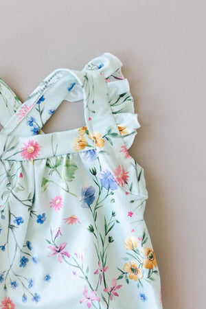 Wild Woods Ruffle Cross Back Romper-Mila & Rose ®