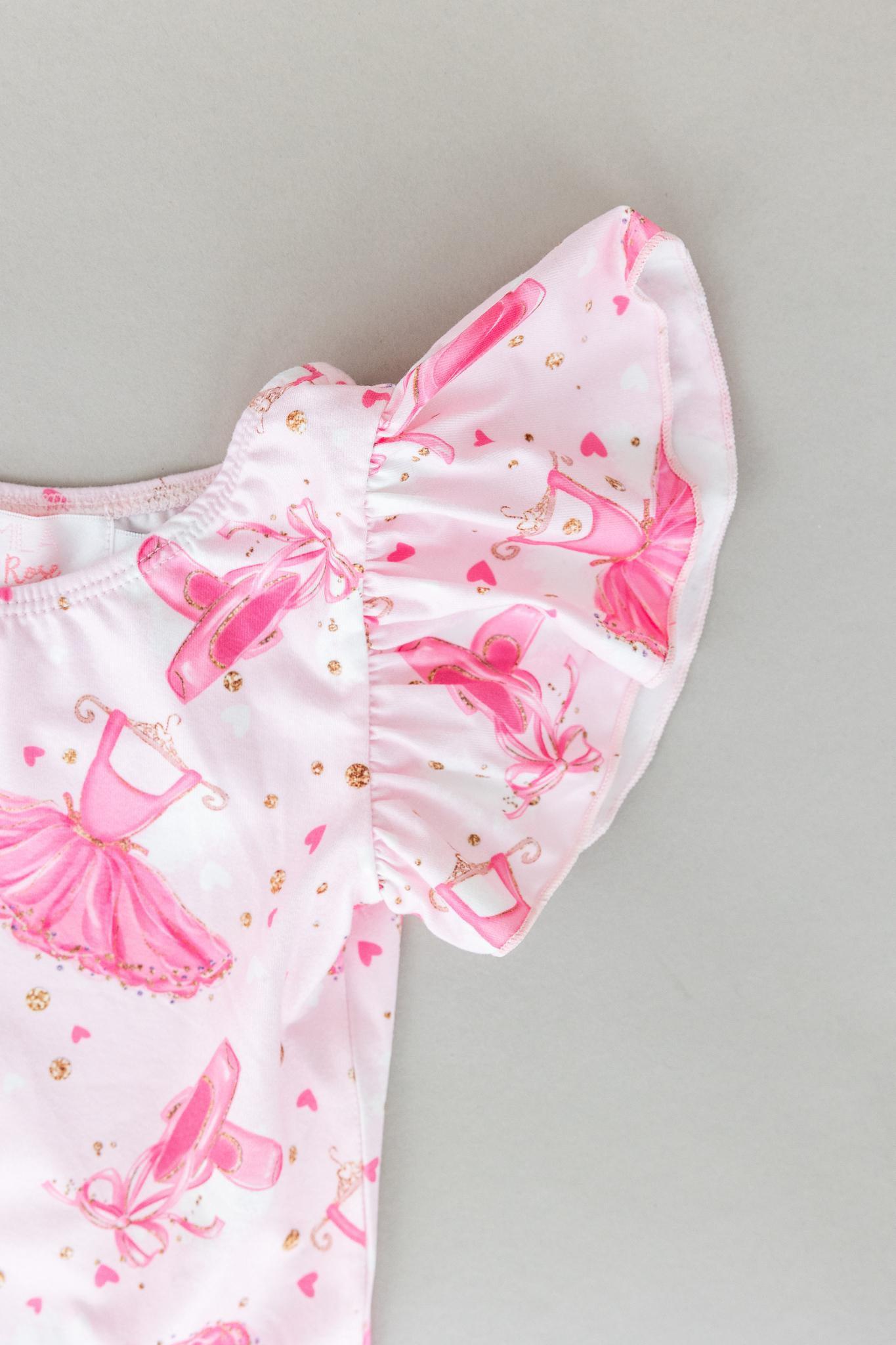 Pirouette S/S Flutter Sleeve Leotard-Mila & Rose ®