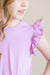 Bright Lilac S/S Ruffle Tee - NEW-Mila & Rose ®