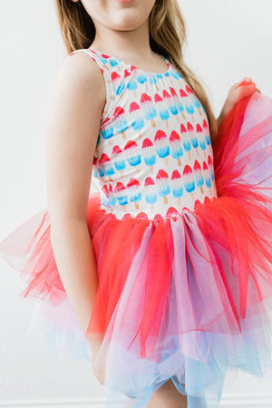 Red, White & Cute Tank Tutu Leotard-Mila & Rose ®