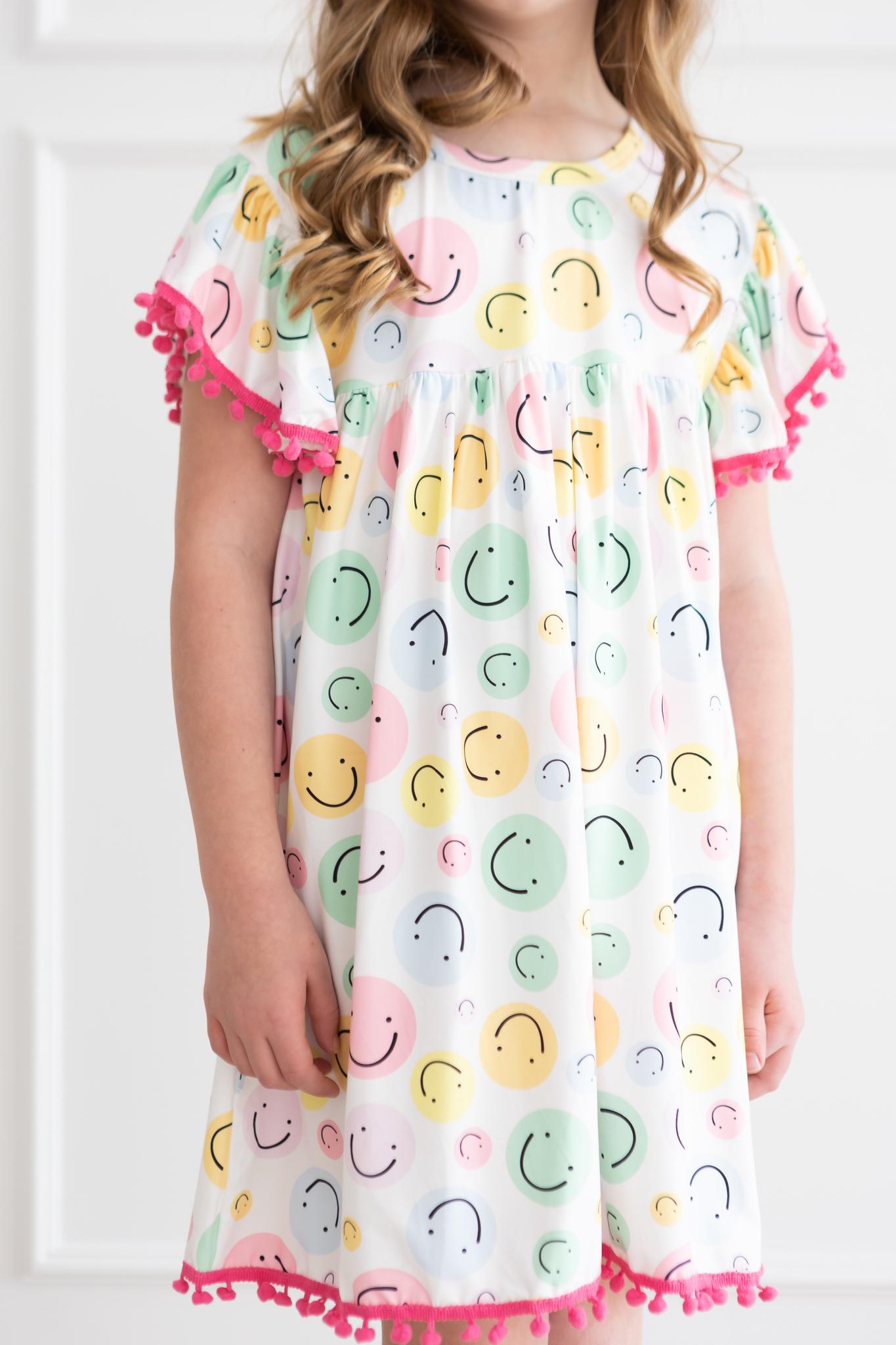 Smile in Style Pom Pom Dress-Mila & Rose ®