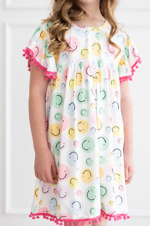SALE Smile in Style Pom Pom Dress-Mila & Rose ®