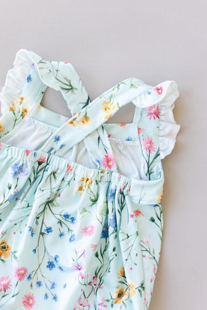 Wild Woods Ruffle Cross Back Romper-Mila & Rose ®
