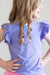 Periwinkle S/S Ruffle Tee - NEW-Mila & Rose ®