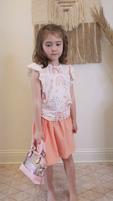 Over the Rainbow S/S Ruffle Tee