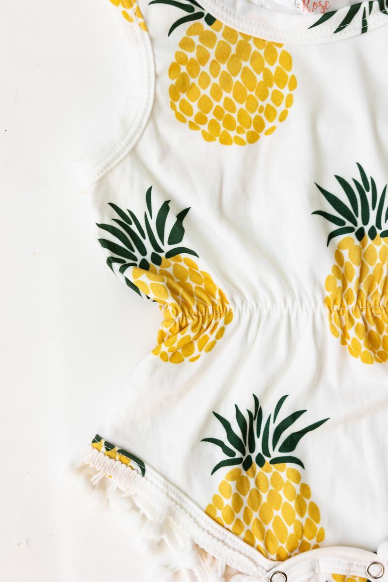 Pineapple Pom Pom Romper-Mila & Rose ®