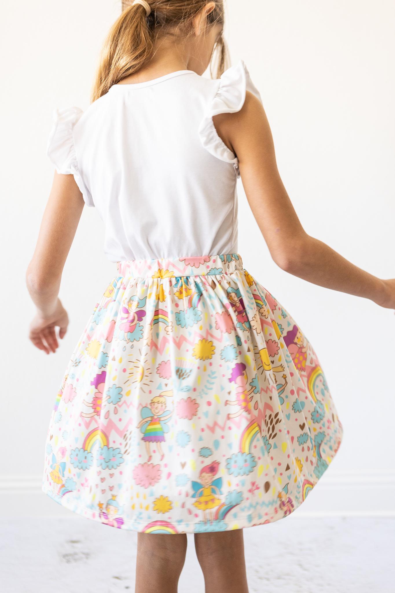 Sunshine & Rainbows Twirl Skirt-Mila & Rose ®
