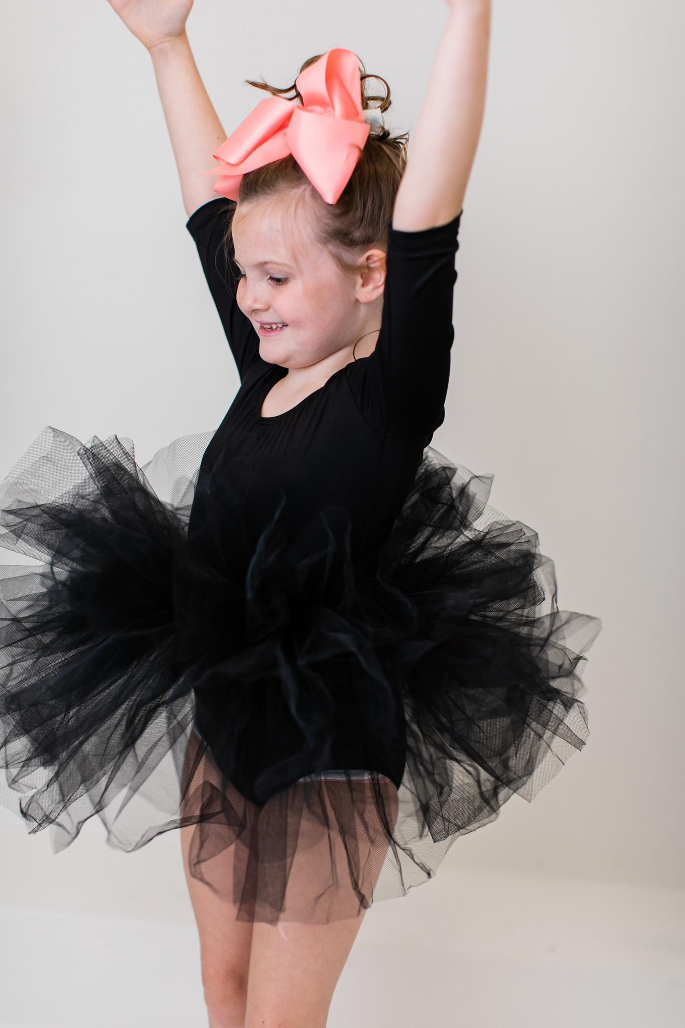 Black 3/4 Tutu Leotard-Mila & Rose ®