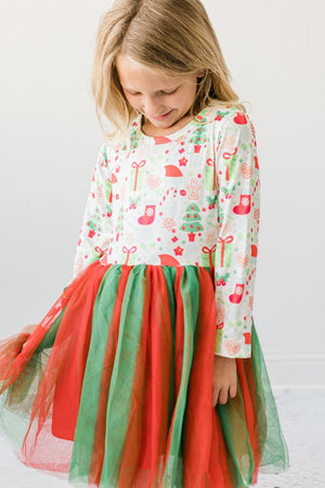 All I Want for Christmas L/S Tutu Dress-Mila & Rose ®