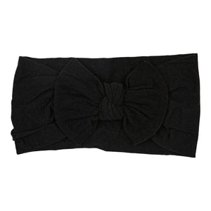 Black Nylon Bow Headwrap-Mila & Rose ®
