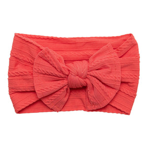 Coral Cable Knit Nylon Headwrap-Mila & Rose ®