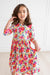 Last Bud Not Least 3/4 Sleeve Pocket Twirl Dress-Mila & Rose ®