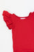 Red S/S Flutter Sleeve Leotard-Mila & Rose ®