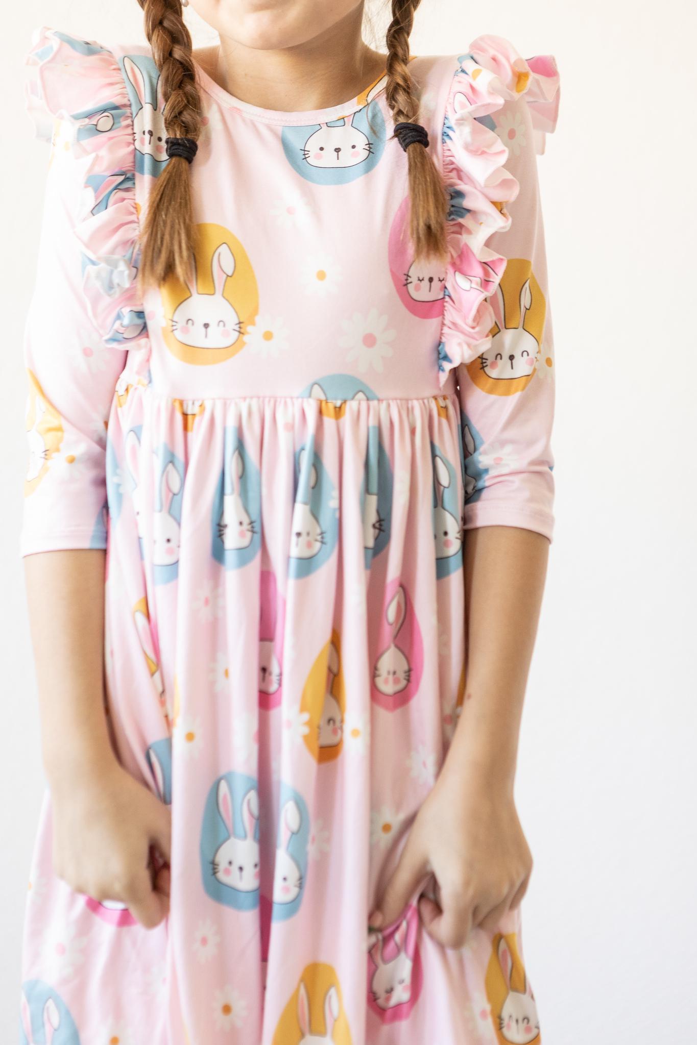 Hop 'til You Drop Ruffle Twirl Dress-Mila & Rose ®