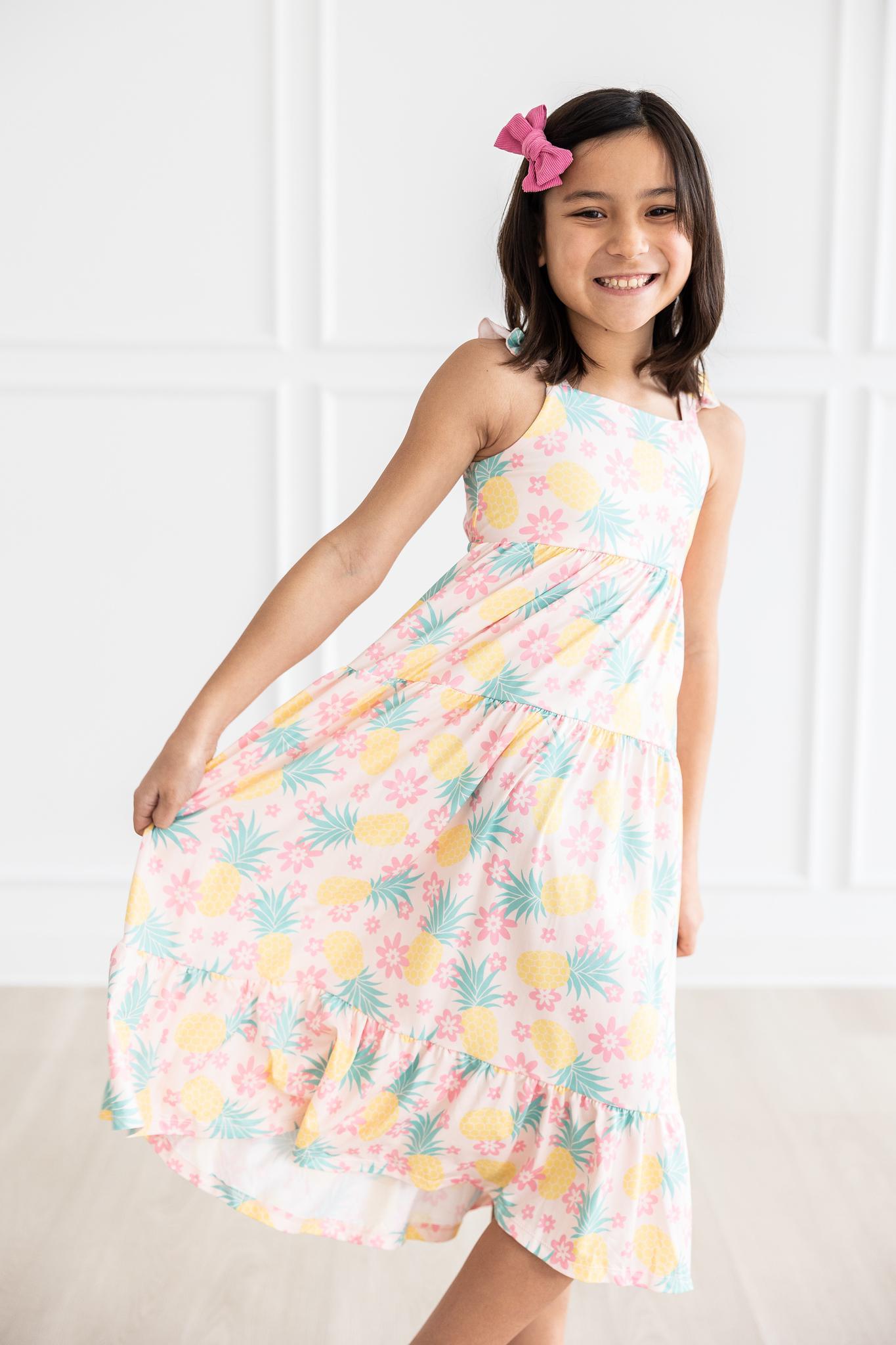 Pina Colada Ruffle Maxi Dress Mila Rose