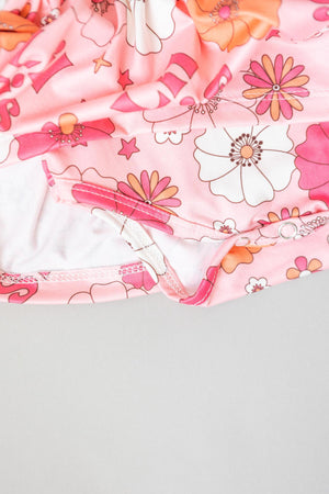 Lil Sis Floral 3/4 Twirl Bodysuit-Mila & Rose ®