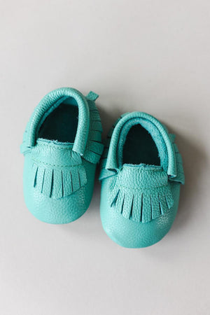 SALE Tropic Leather Baby Moccasins - Mila & Rose