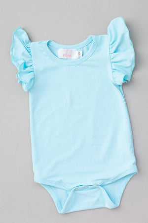 Aqua S/S Flutter Bodysuit - NEW-Mila & Rose ®