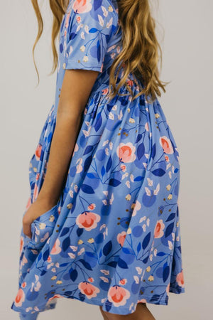 Country Blooms S/S Pocket Twirl Dress-Mila & Rose ®