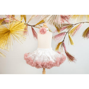 SALE Twirl Tutu™ in Off White & Vintage Pink-Mila & Rose ®