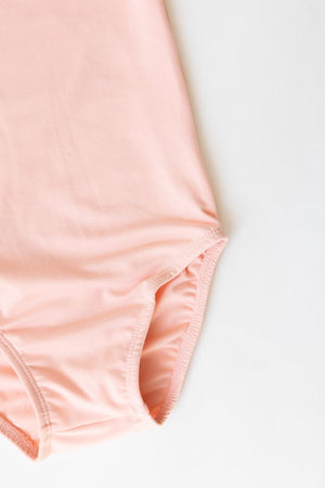 Peach S/S Flutter Sleeve Leotard-Mila & Rose ®