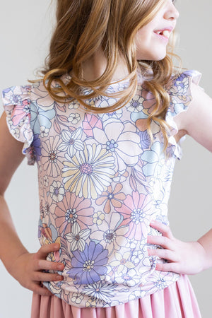 Sweet Escape S/S Ruffle Tee-Mila & Rose ®