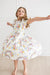 Rainbow Butterfly S/S Ruffle Twirl Dress-Mila & Rose ®