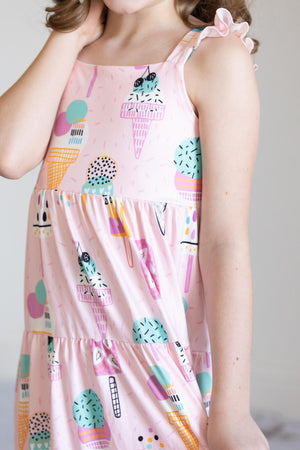 What's the Scoop Ruffle Maxi Dress-Mila & Rose ®
