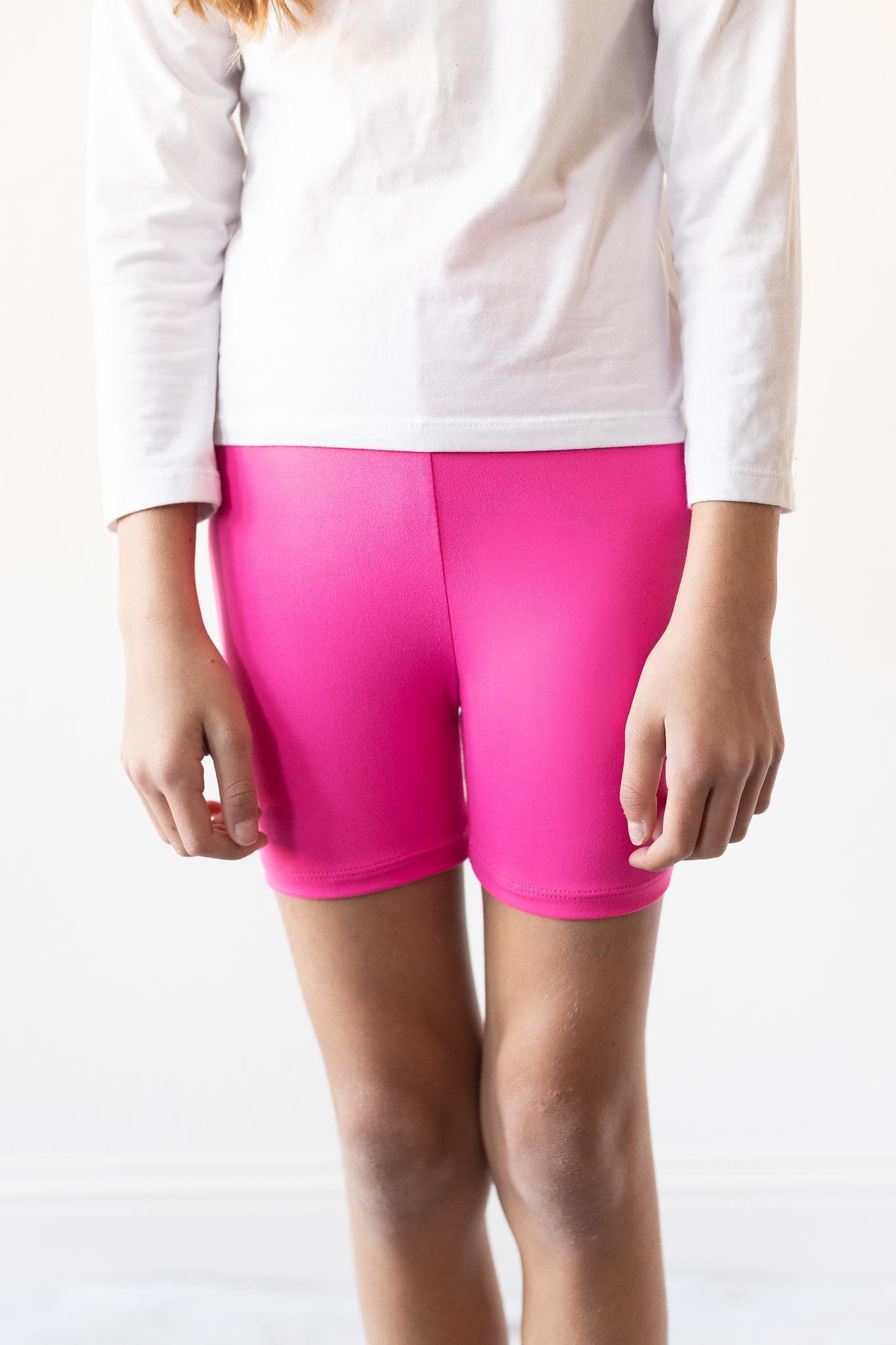 Pink cycling shorts