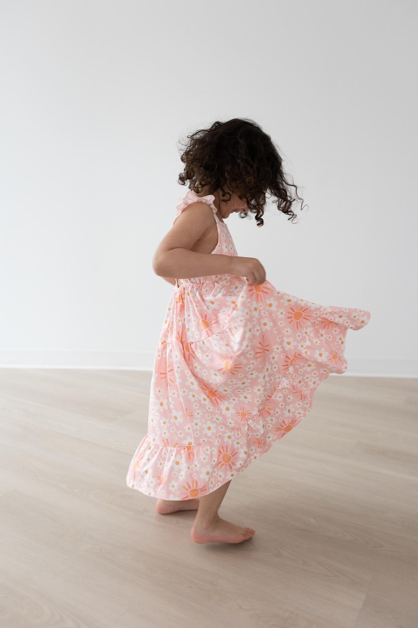 Sweet & Sunny Ruffle Maxi Dress-Mila & Rose ®