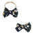 SALE Navy Floral Cord Bow-Mila & Rose ®