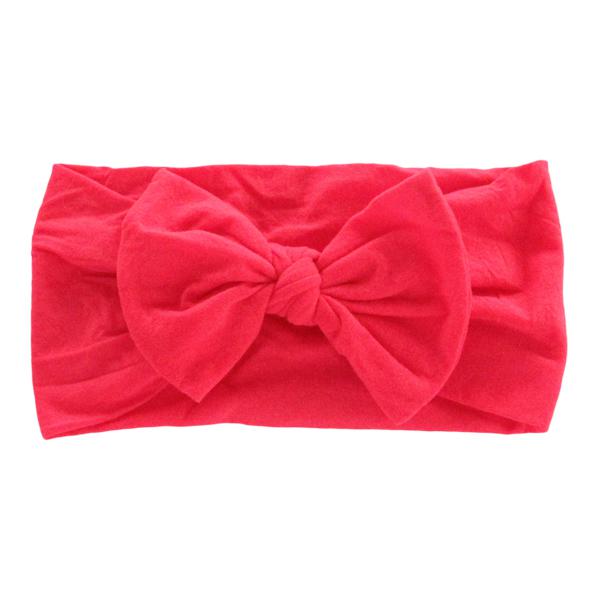 Red Nylon Bow Headwrap-Mila & Rose ®