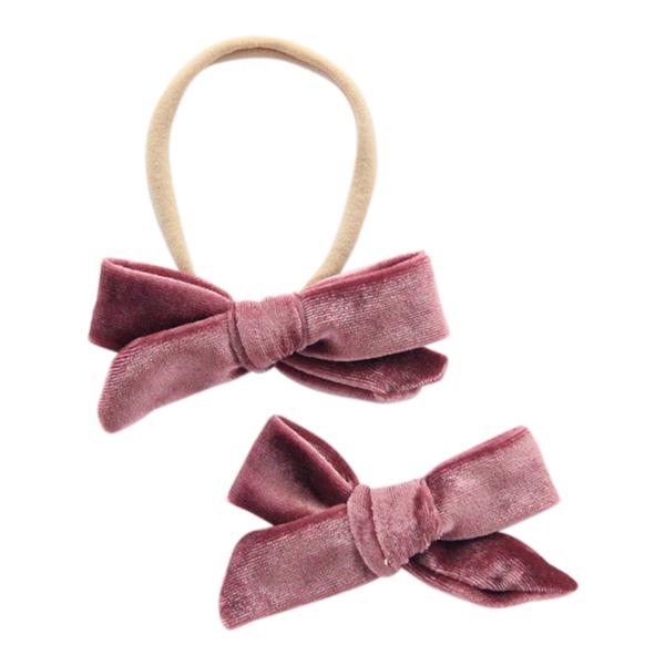 SALE Rosewood Velvet Bow-Mila & Rose ®