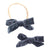 SALE Light Navy Velvet Bow-Mila & Rose ®