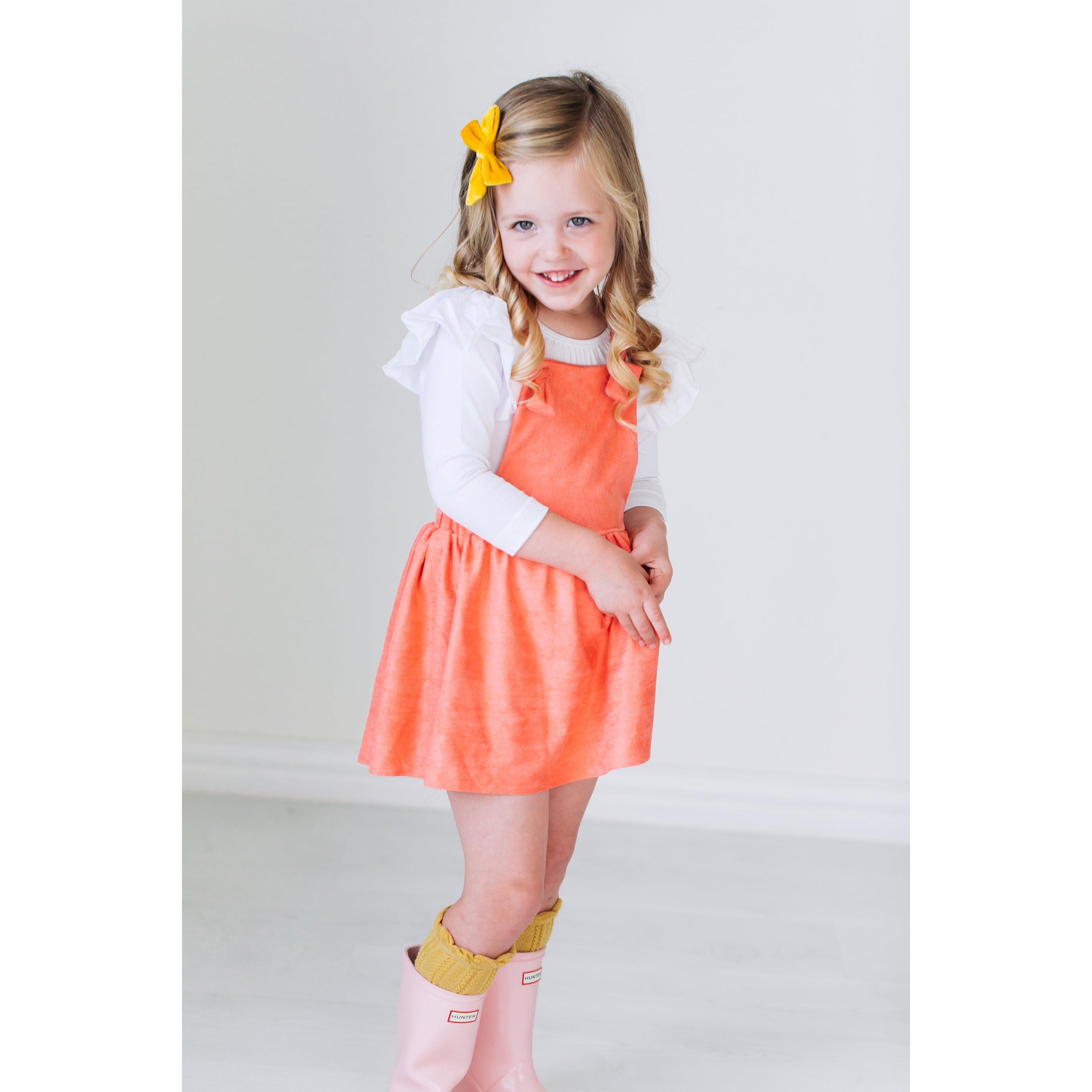 SALE Mustard Velvet Bow-Mila & Rose ®