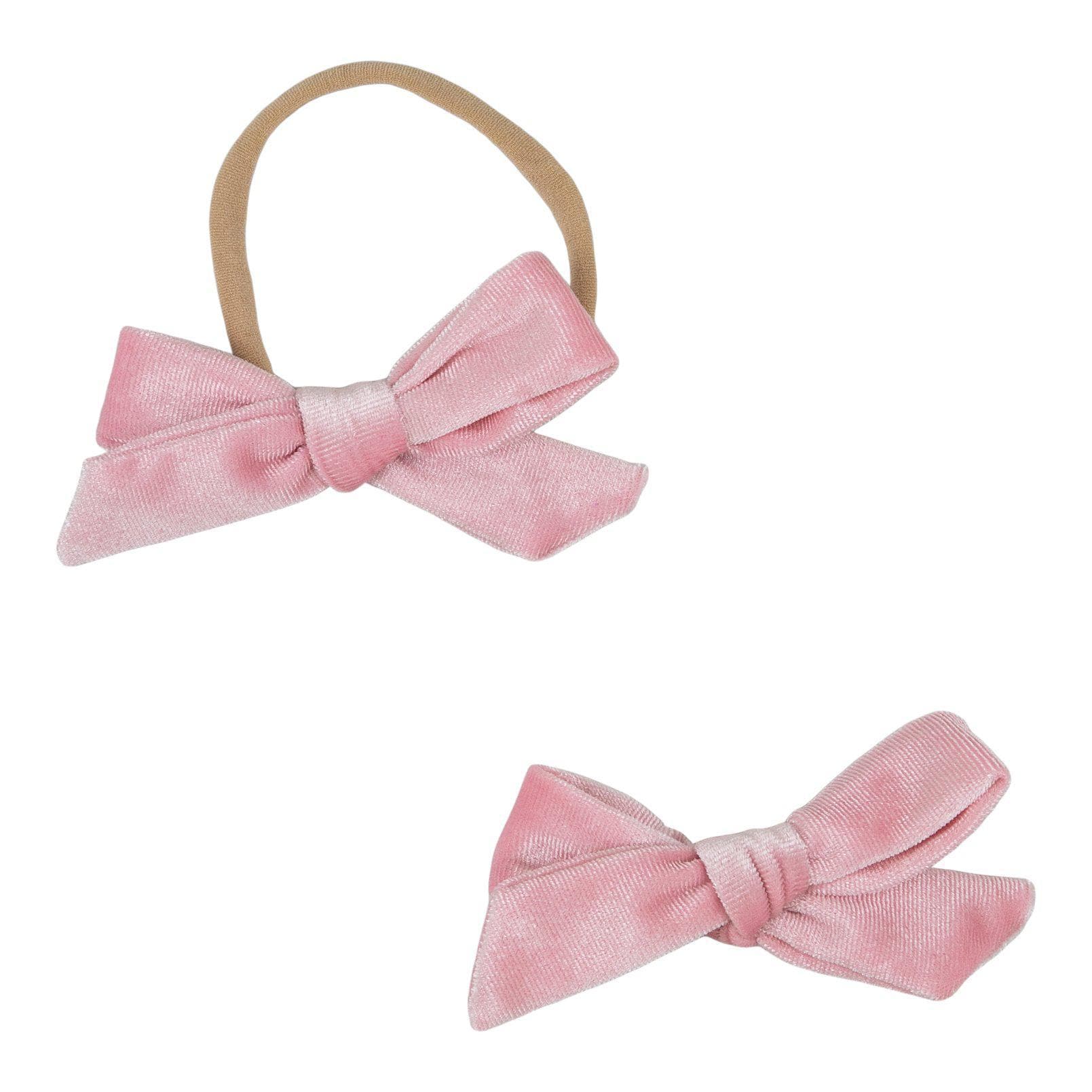 SALE Ballerina Pink Velvet Bow-Mila & Rose ®
